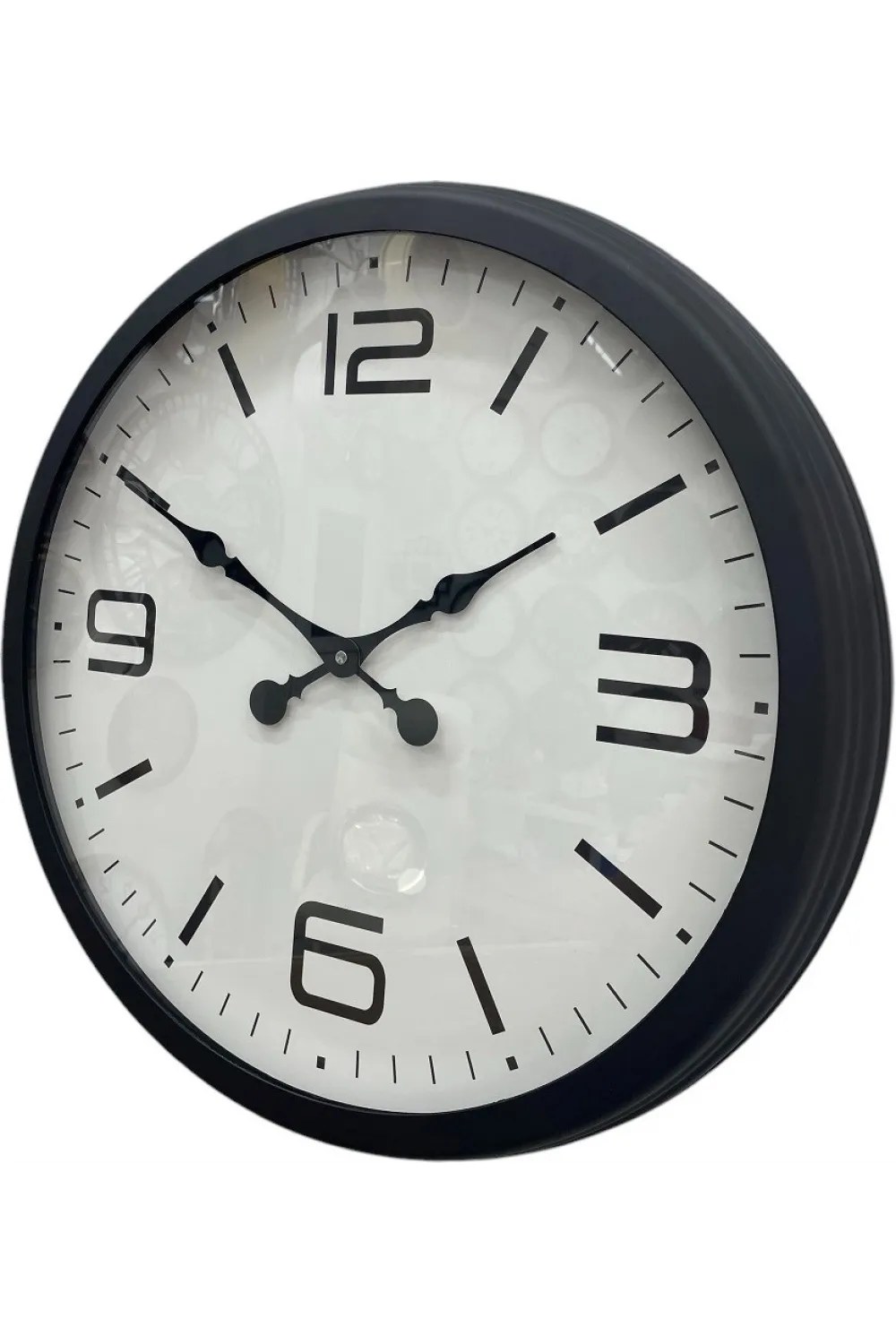 60 cm Siyah Metal Dizayn Duvar Saati