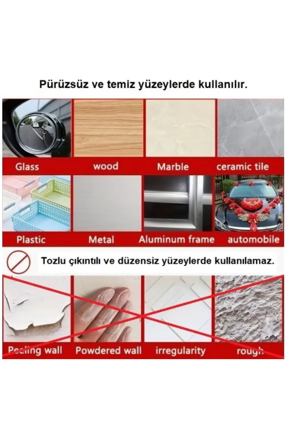 60 Parça Kolay Açılır Güçlü Çift Taraflı Bant 18mm*50mm