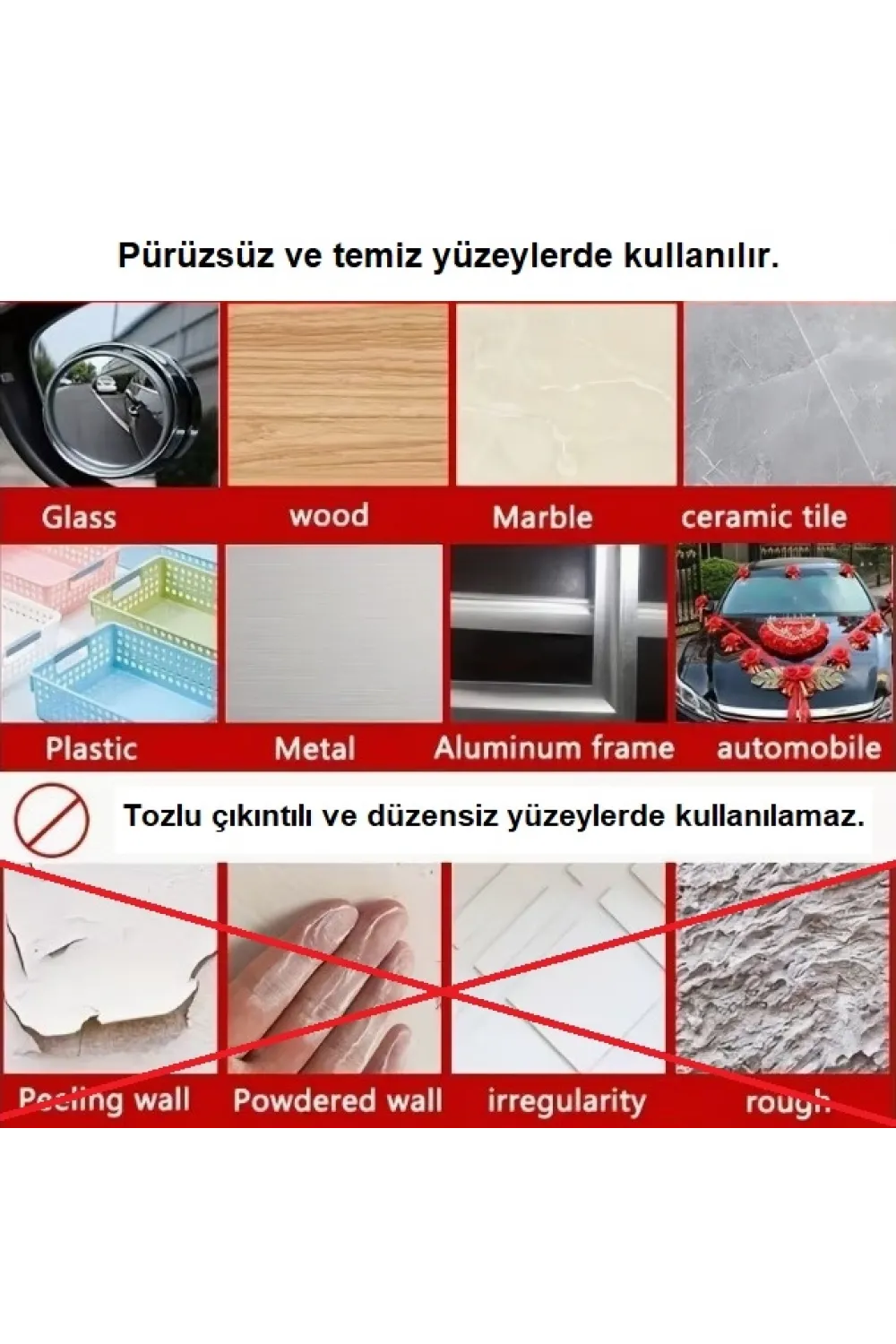 60 Parça Kolay Açılır Güçlü Çift Taraflı Bant 18mm*50mm