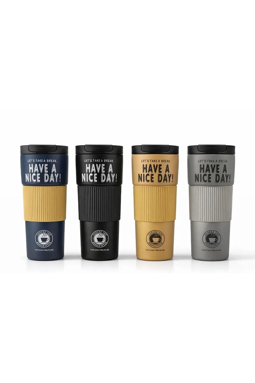 600 Ml Have A Nice Day 600 Ml Çift Katmanlı Paslanmaz Çelik Termos Mug IEG4624