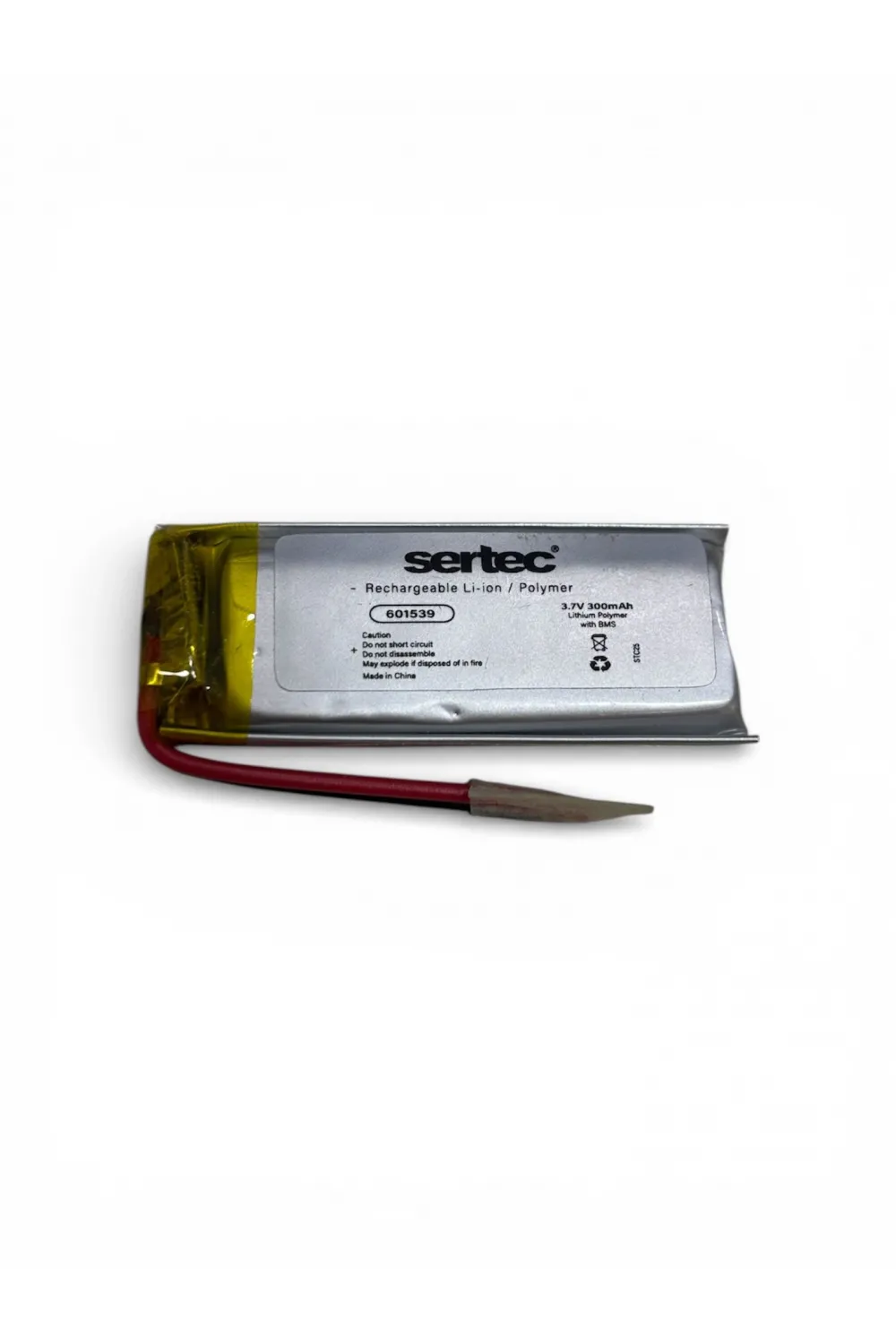 601539 3.7V 300 MAh Li-Polymer Pil (Devreli/1.5A)