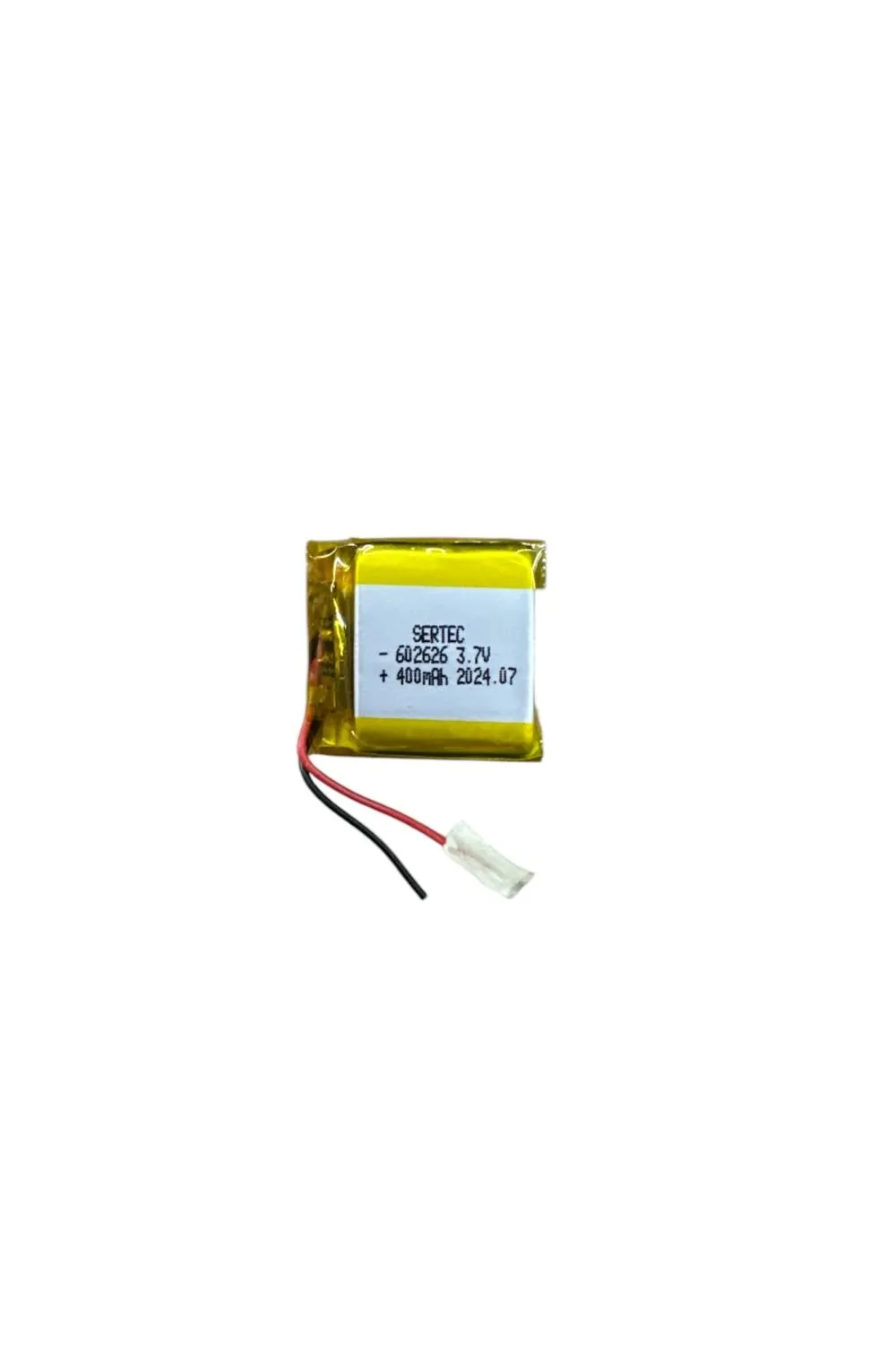 602626 3.7V 400mAh Li-Polymer Pil (Devreli/1.5A)