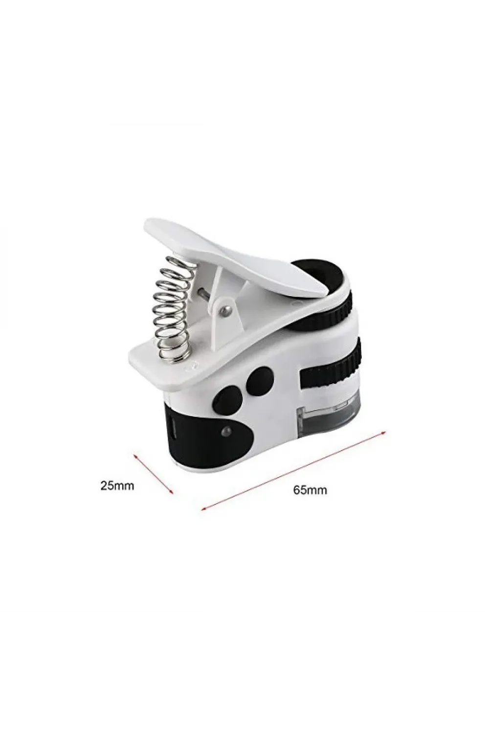 60x Mini Cep Telefonu Için Mandallı Mikroskop Uv Ledli Büyüteç Model Al2431