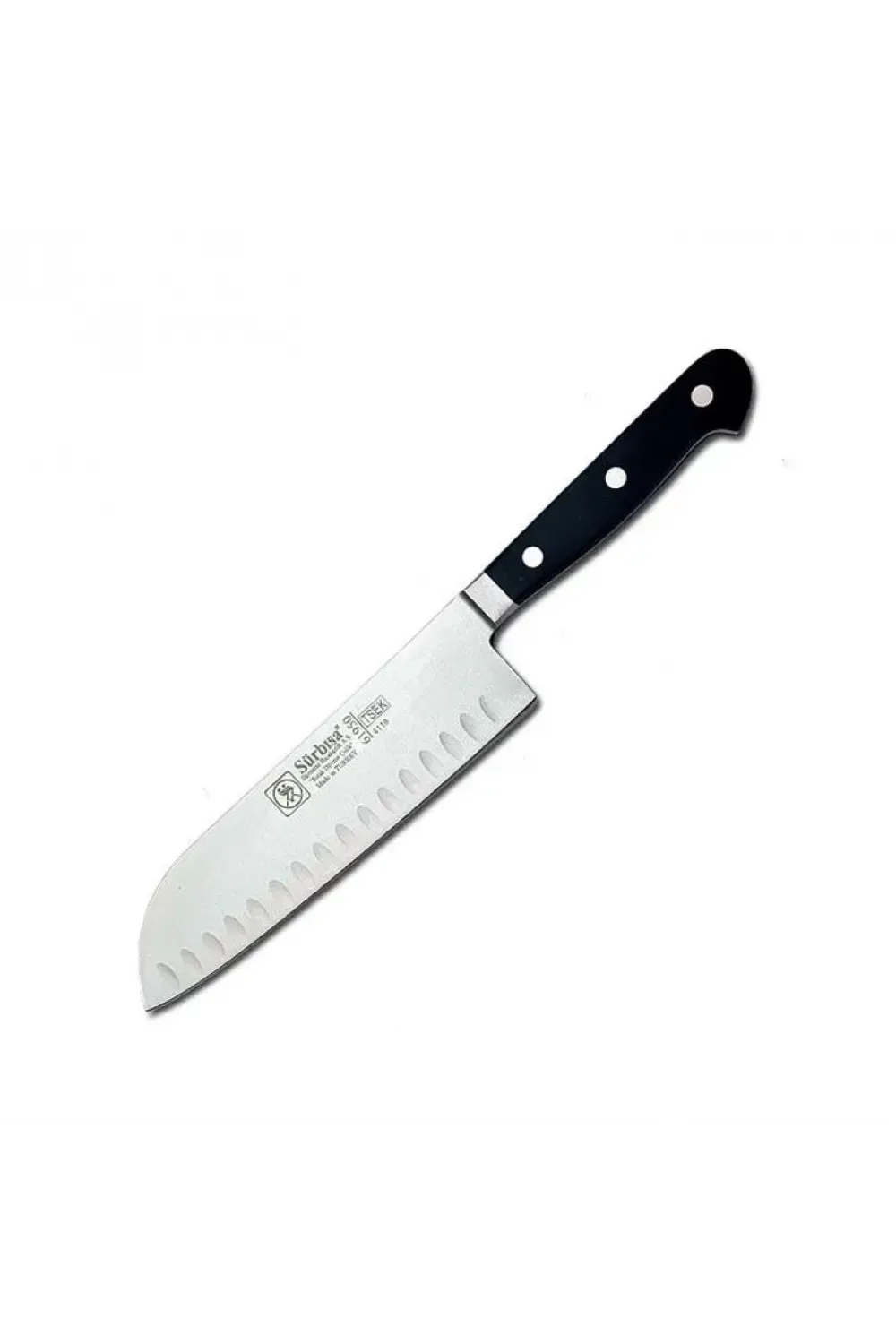 61950 - Sıcak Dövme Oluklu Santoku Şef Bıçağı 18 Cm