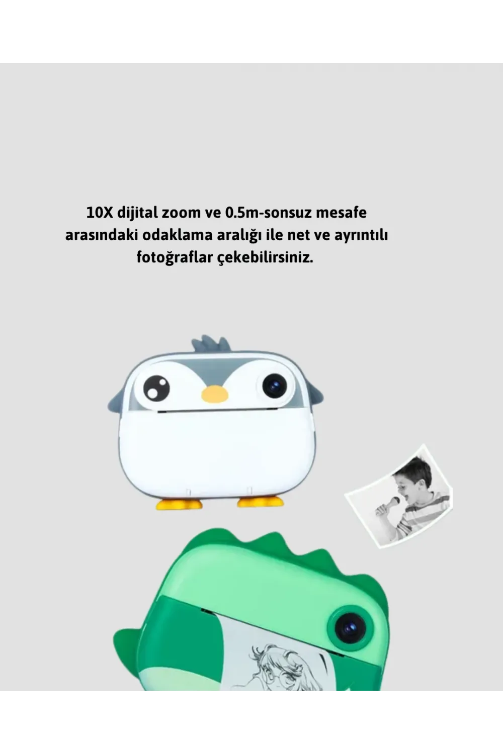 64gb Tf Kart Destekli Çoklu Dil Seçeneği Sunan Anında Baskı Kamera