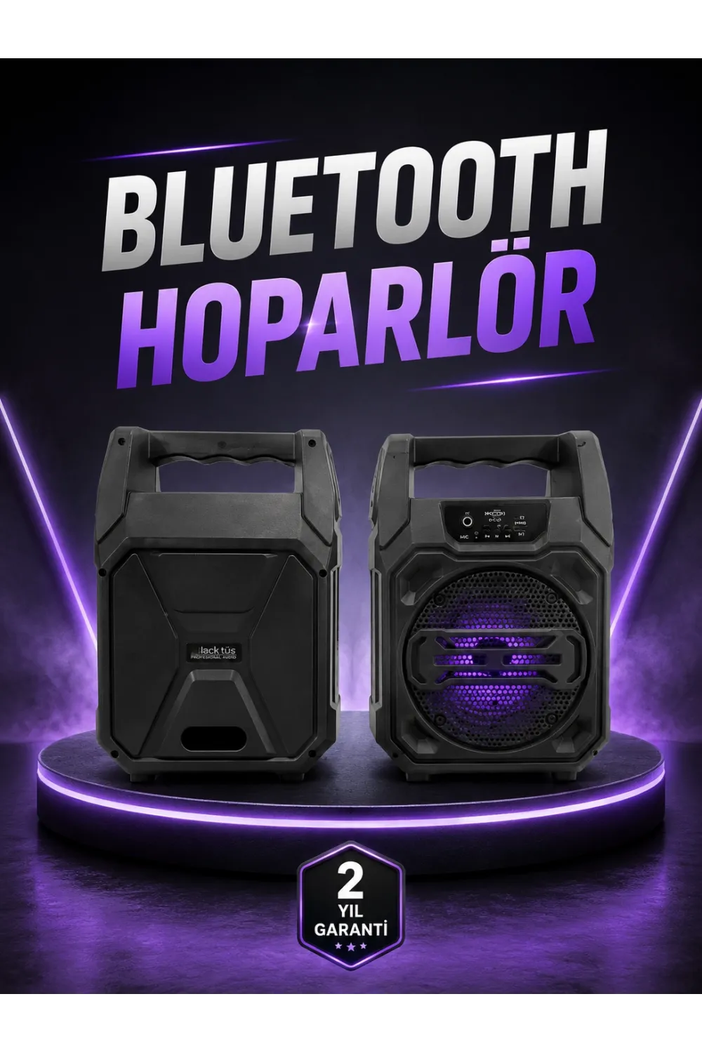 6.5 İnç Kablosuz Hoparlör Bluetooth Bağlantılı Yüksek Ses