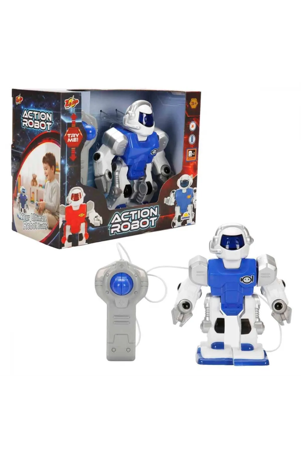 6534 SUN-SABC-ZAP-KK MİNİ ACTION ROBOT IŞIKLI 2A