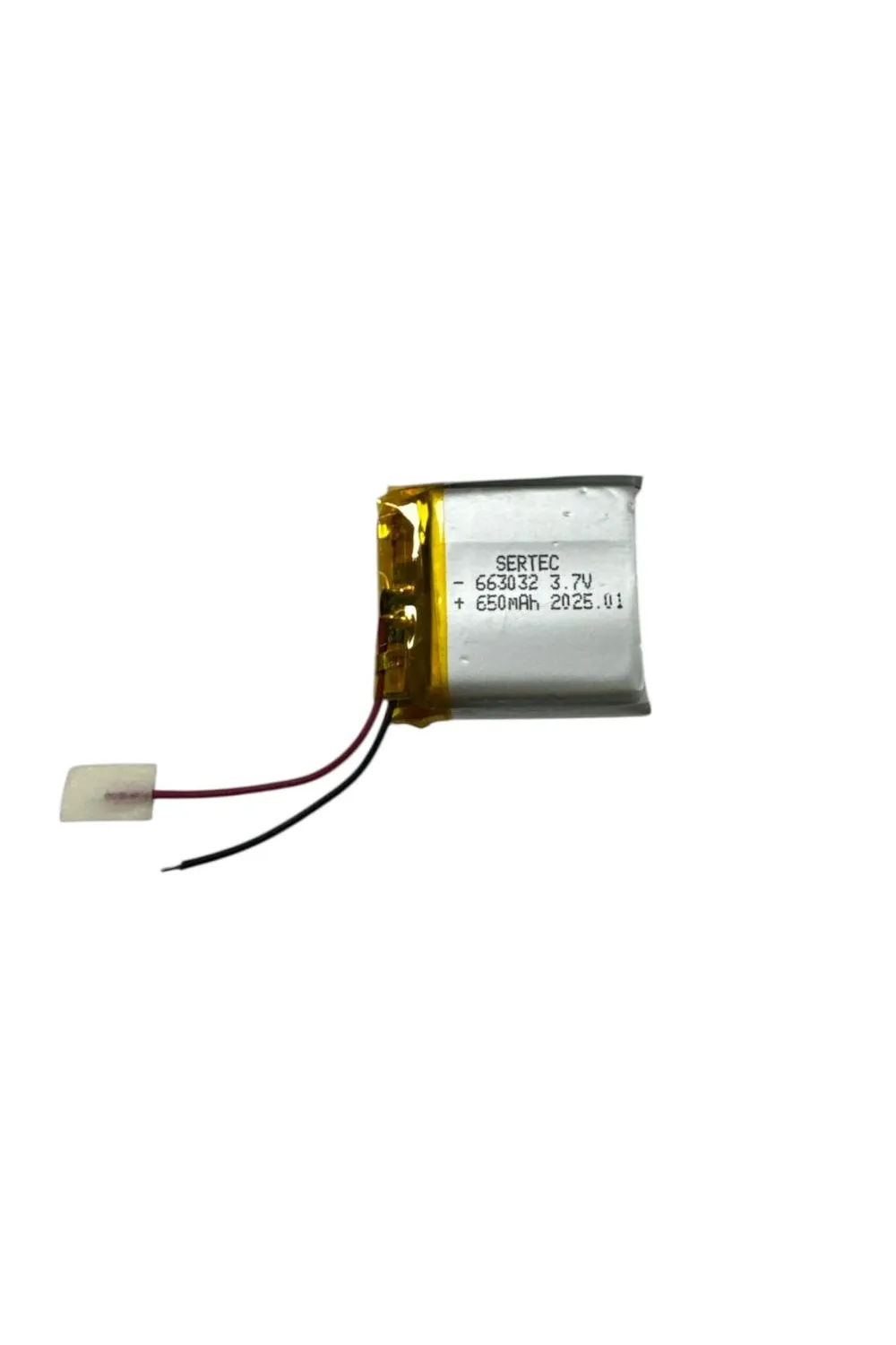 663032 3.7V 650mAh Li-Polymer Pil (Devreli/1.5A)
