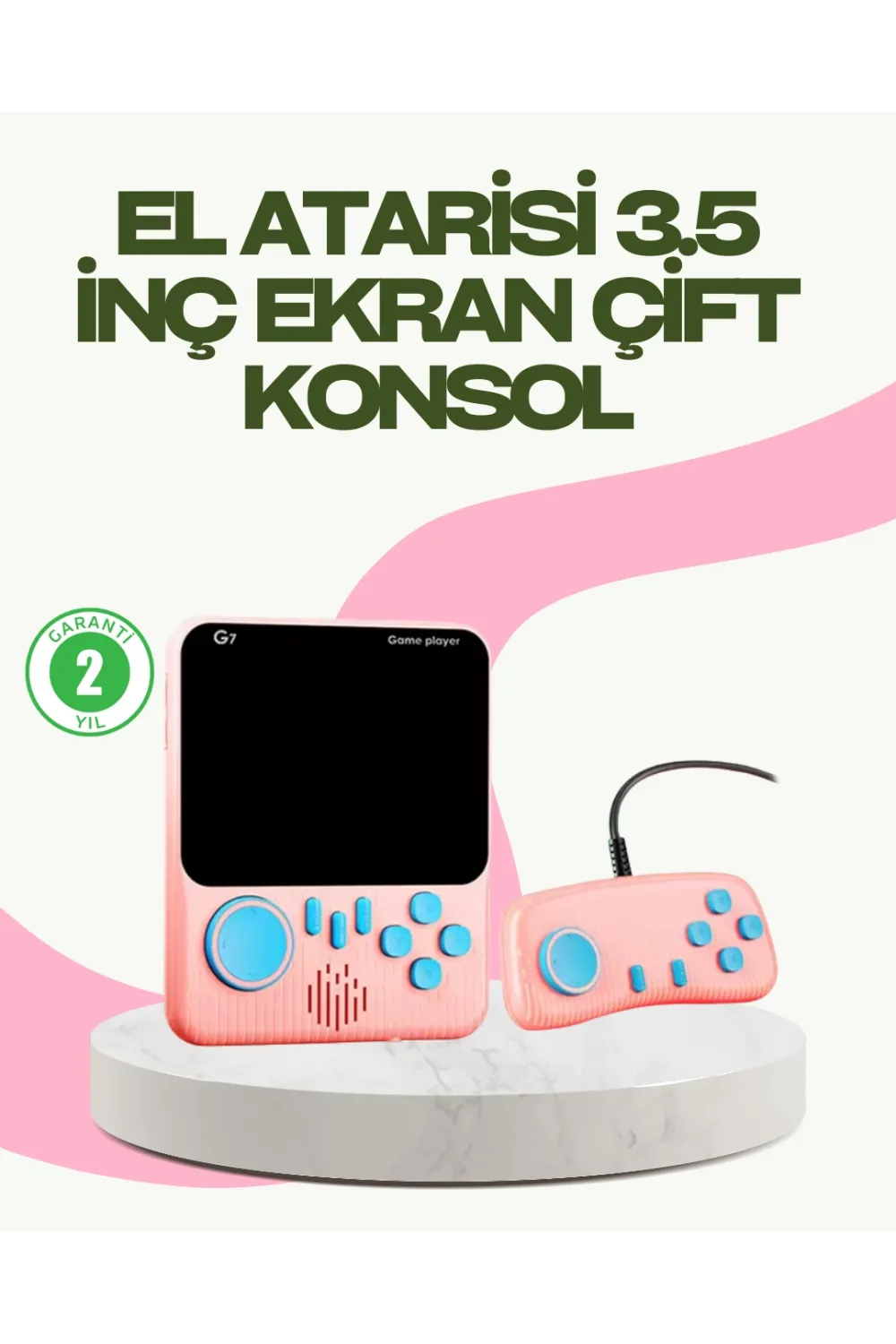 666 Oyunlu Retro Game Console – Tv Ve Çift Gamepad Desteği