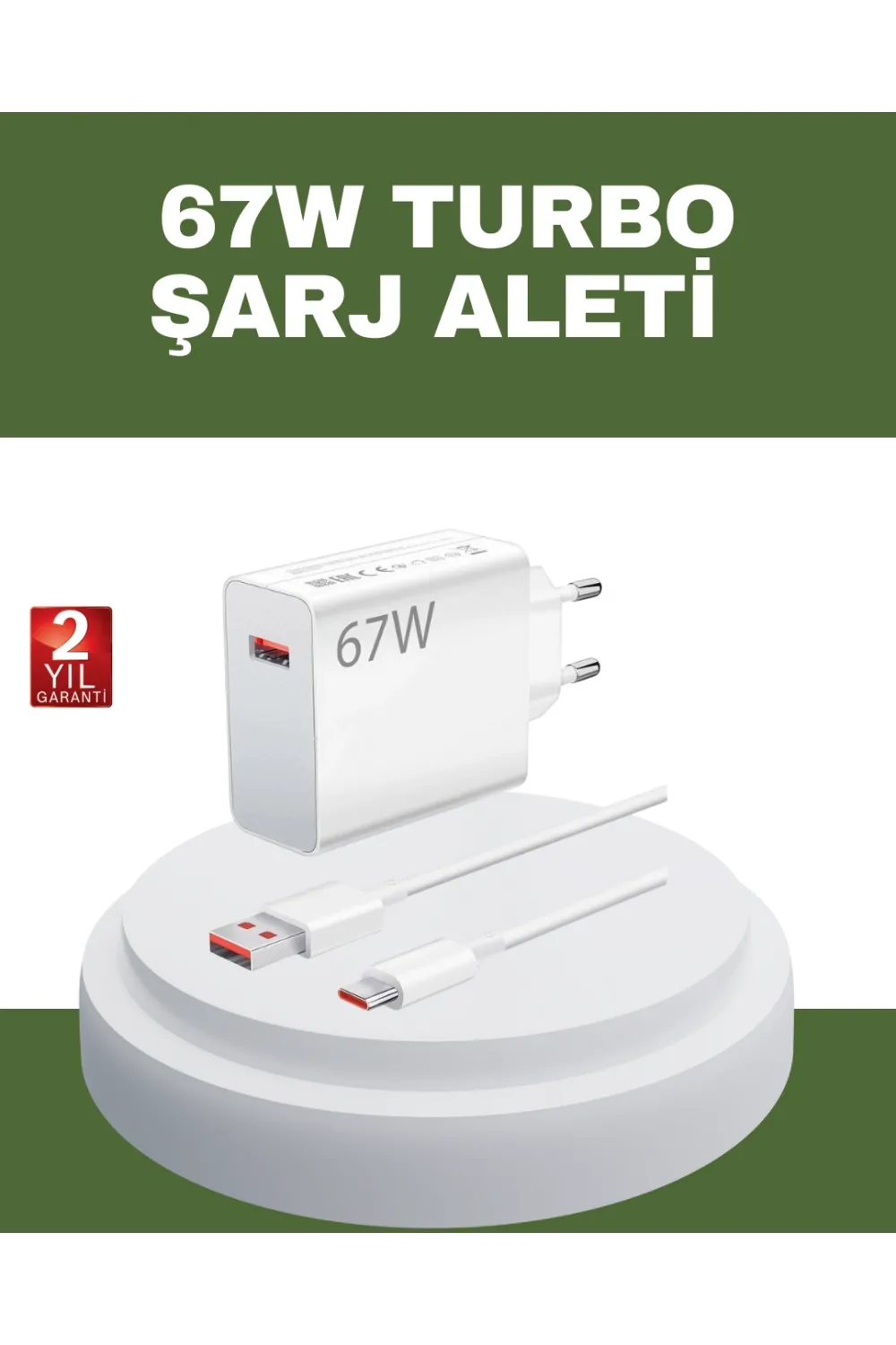 67 Watt Type C Hızlı Şarj Cihazı Oneplus 7 8 9 10 Uyumlu