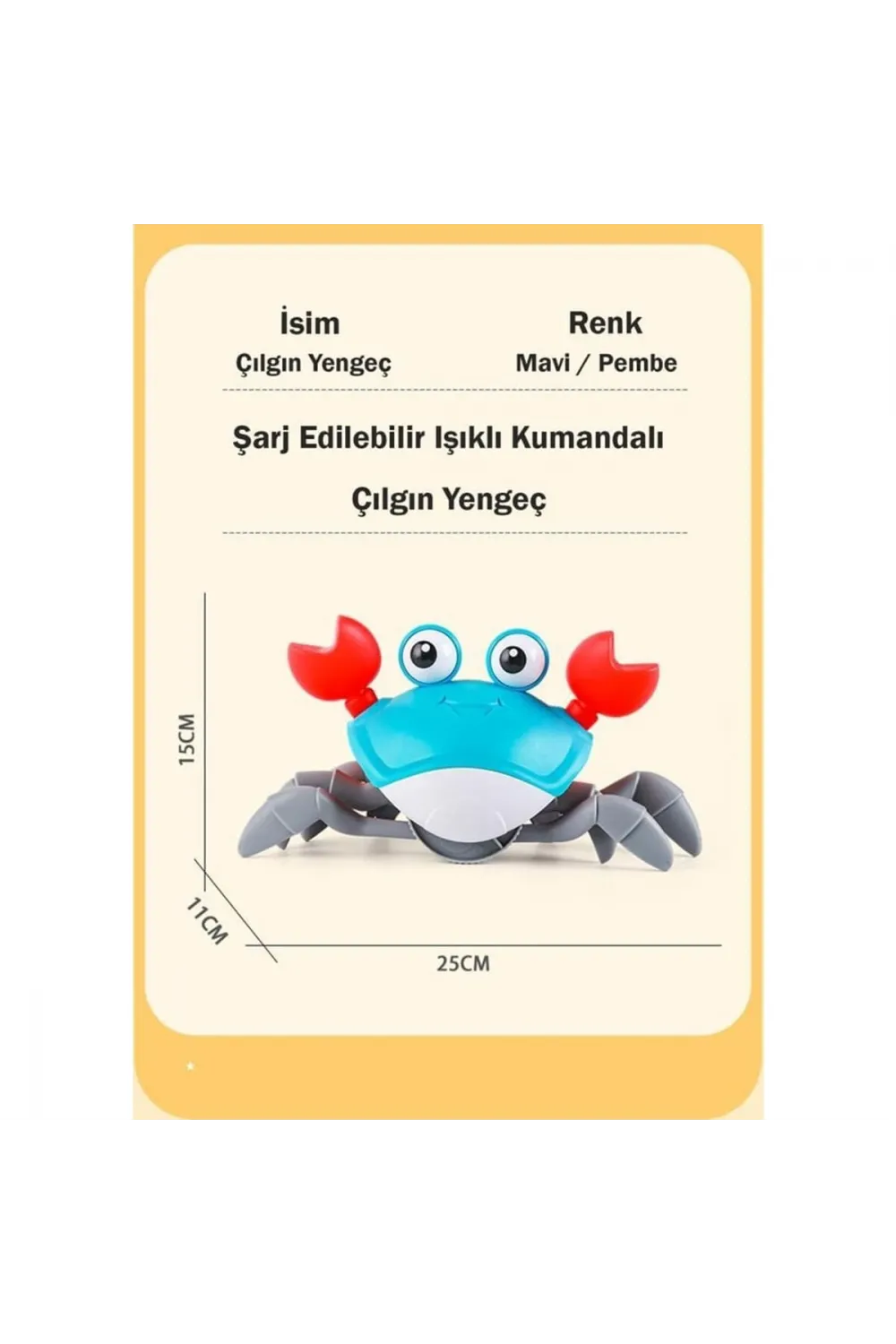 6721E ŞARJLI KUMANDALI YENGEÇ