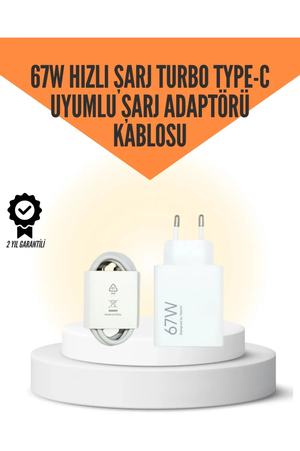 67w Hızlı Şarj Cihazı Yüksek Isı Dayanımlı Type-c Set