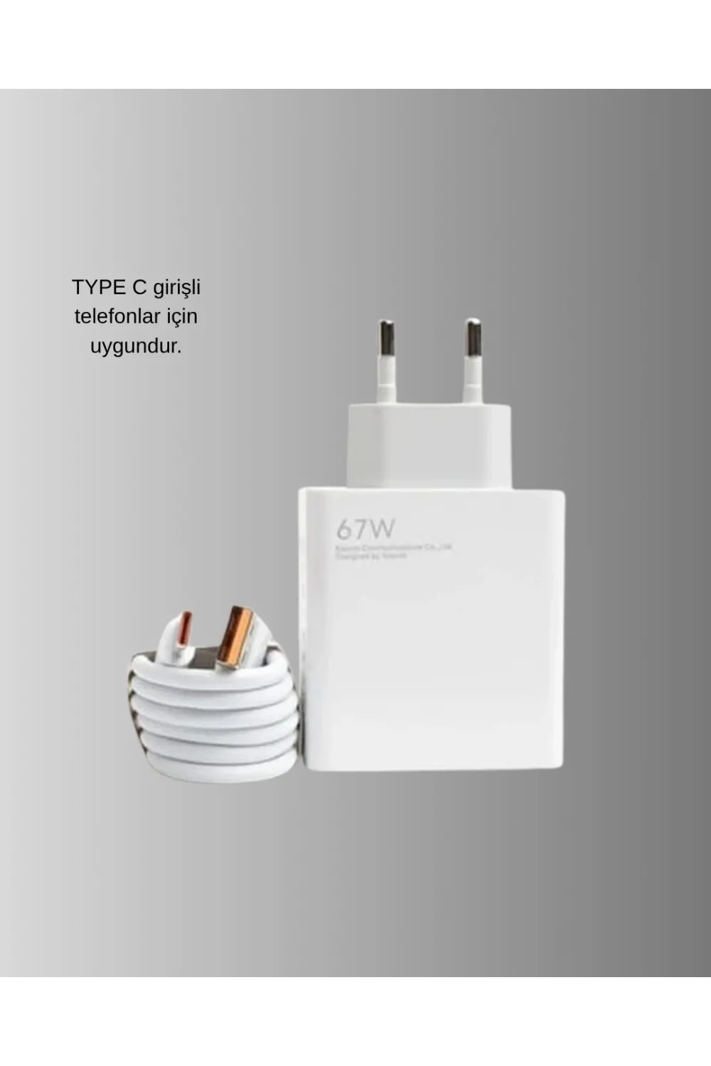 67w Süper Hızlı Şarj Adaptörü Ve Kablo Seti – Güvenli, Kompakt Ve Ergonomik Tasarım