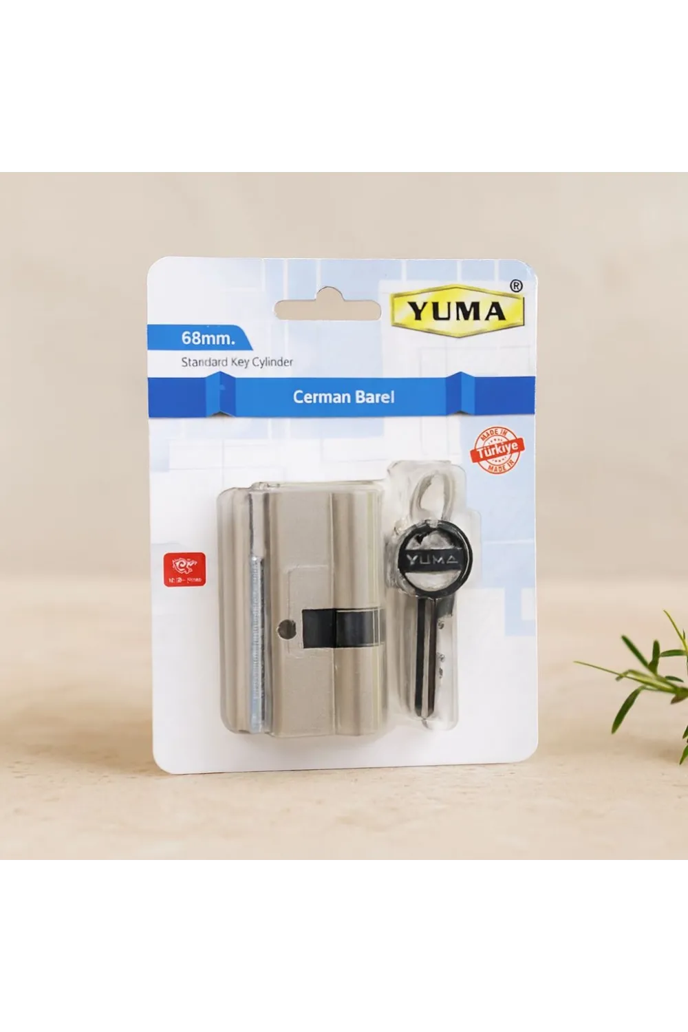 68 mm Silindir Barel (Nikel Saten) - 3 Anahtarlı