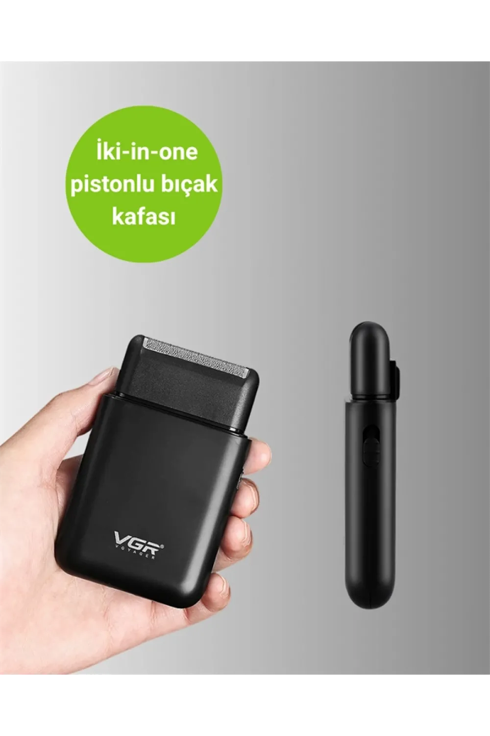 5 w Güçlü Usb Şarjlı Sakal Şekillendirici – İki Başlıklı, Su Geçirmez Tasarım