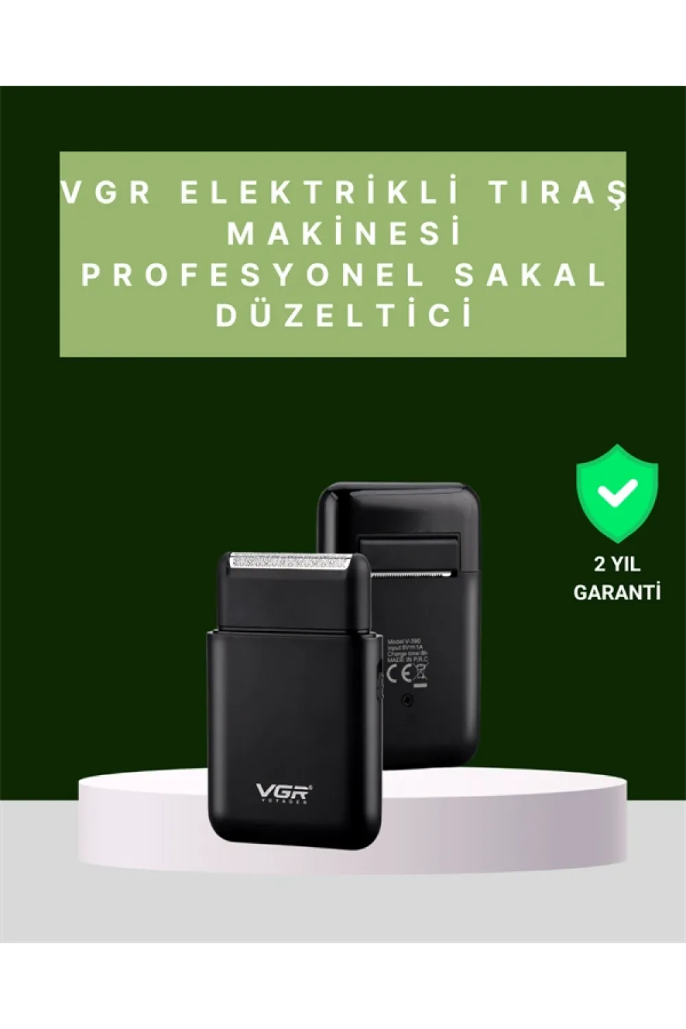Usb Şarjlı Traş Makinesi – Piston + Ağ Başlık, 600 mah Batarya