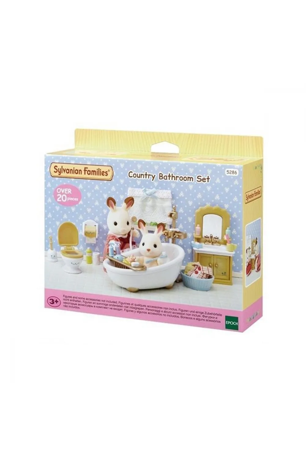 5286 Sylvanian Families, Banyo Seti, 20 parça ,+3 yaş, figürler ayrı satılır.