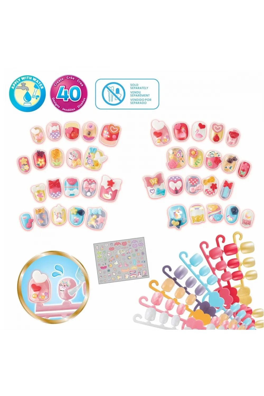 35059 AquaBeads Kalpler ve Kurdeleler - Yedek Tırnak Paketi +4 yaş