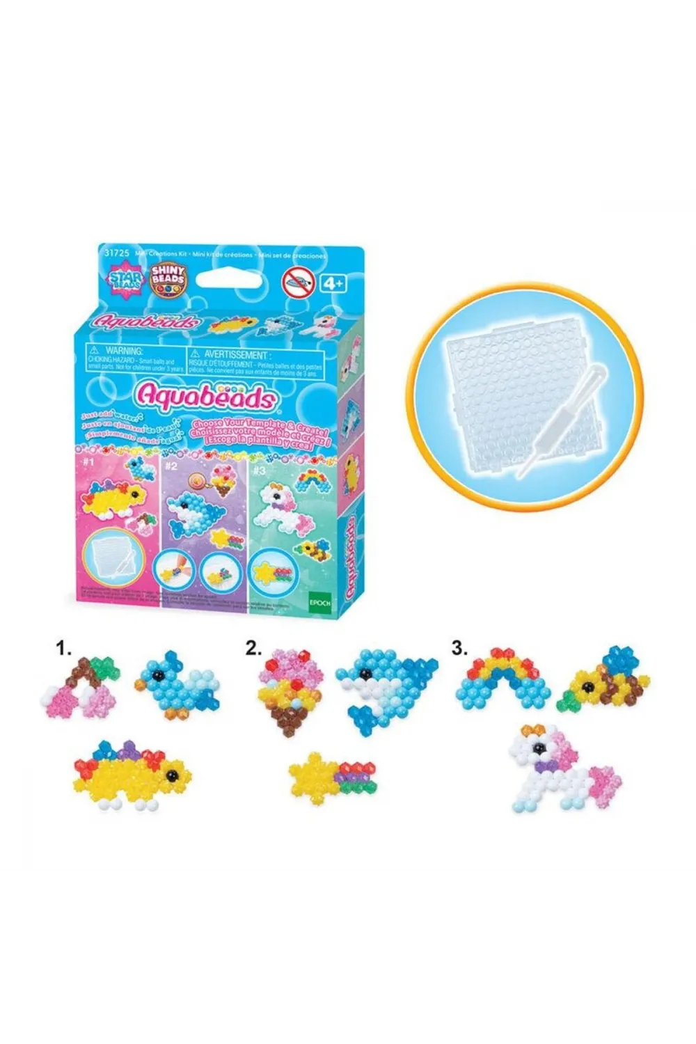 31725 AquaBeads Mini Yaratıcı Set 120 parça +4 yaş