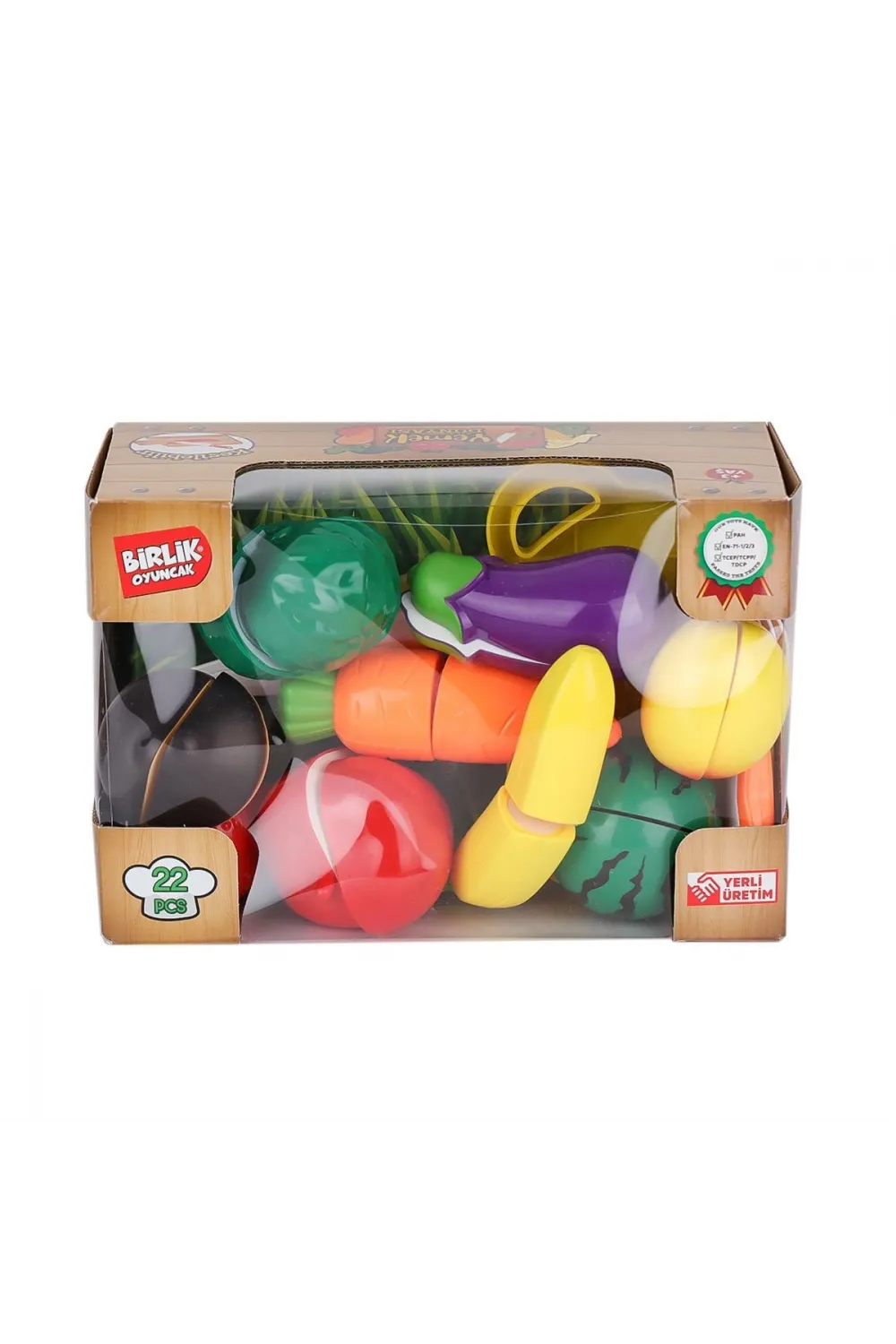 URT007-KUTU-2AB 22 PCS KESİLEBİLİEN SEBZE MEYVELER