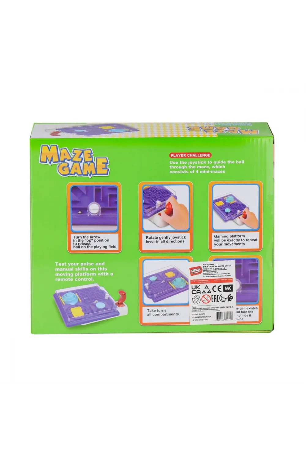 JRD967-9 Kare Survivor Joyistik Denge Oyunu -Birliktoys