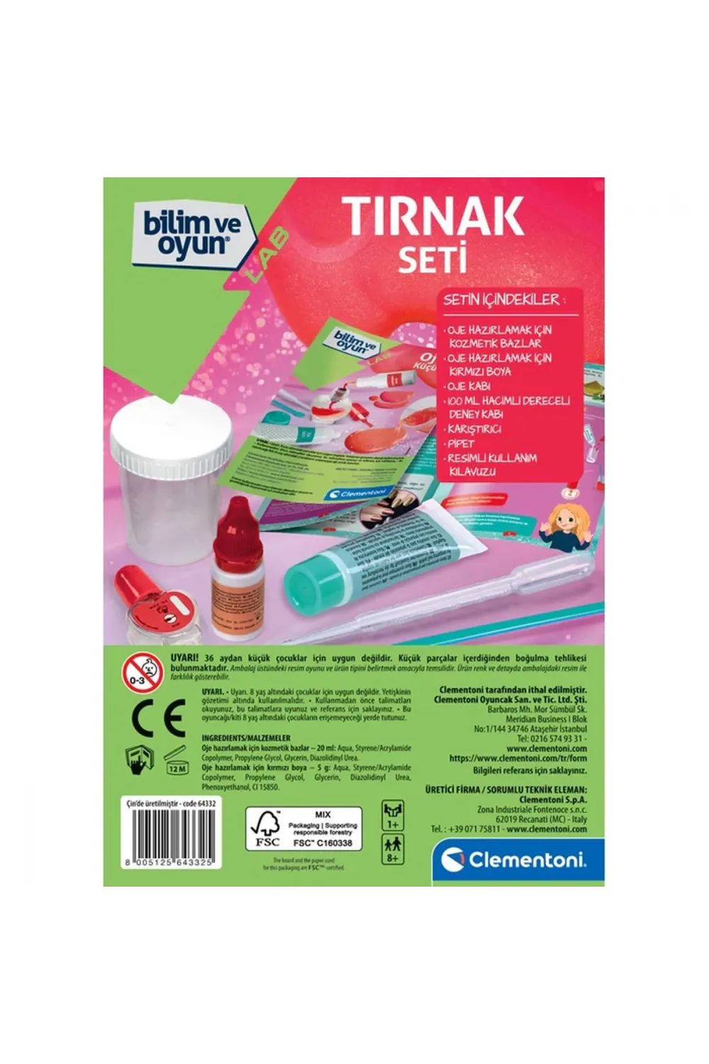 64332 Bilim ve Oyun - Tırnak Seti +7 yaş
