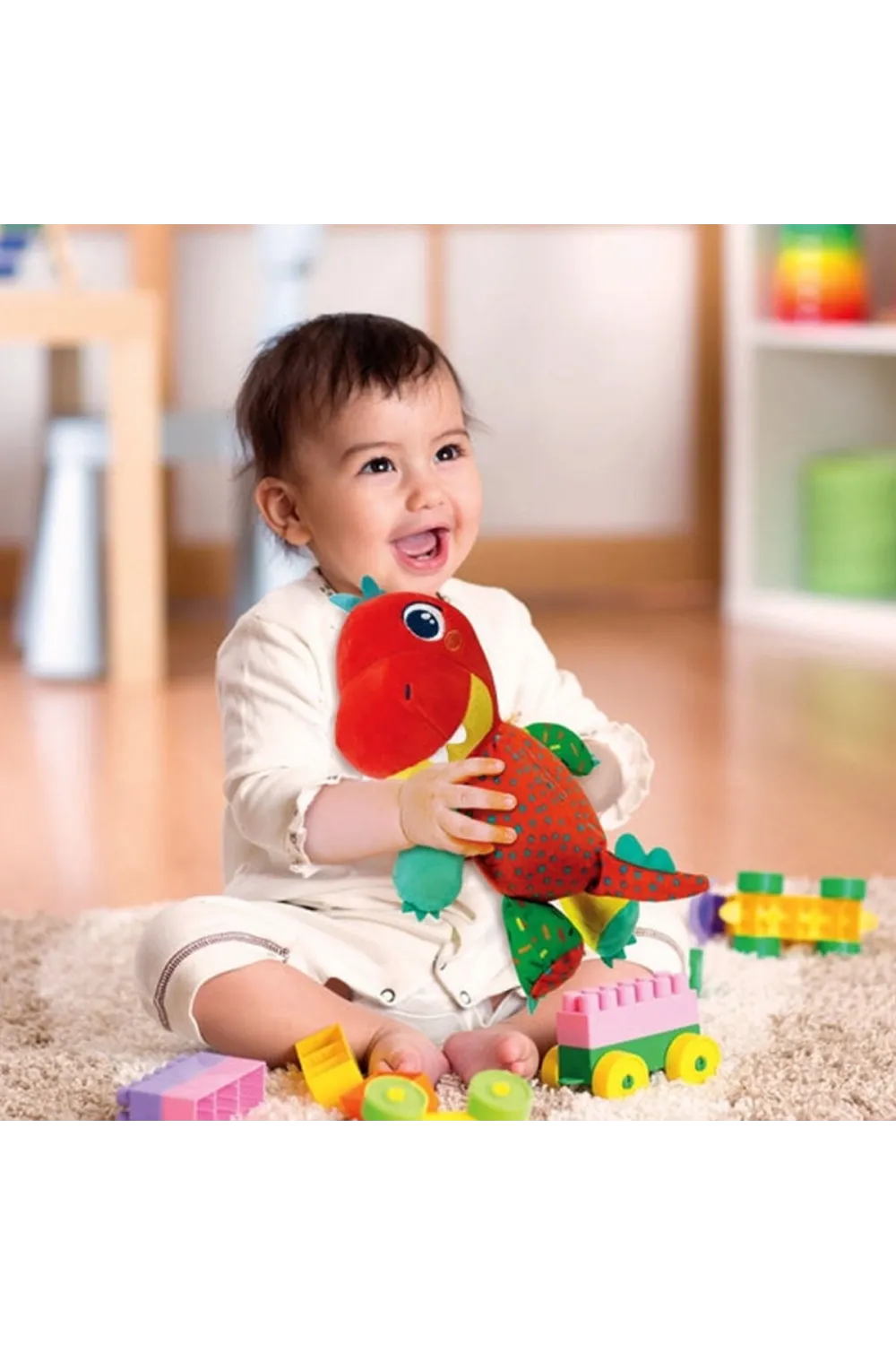17847 Baby Clementoni - Trex Dinozor Peluş Oyuncak