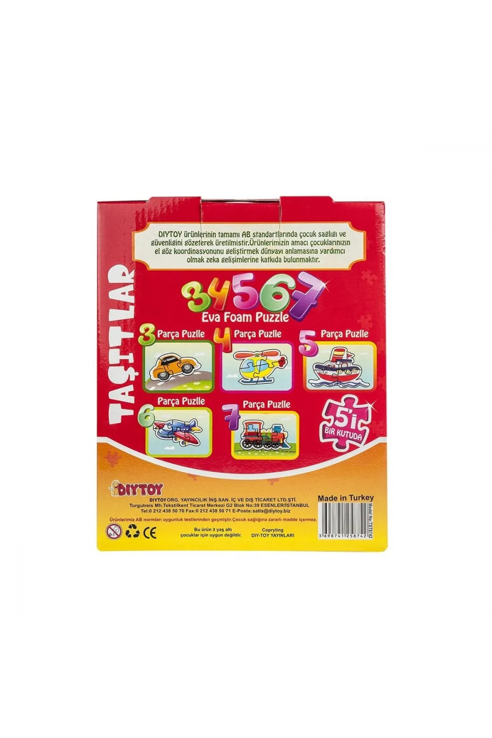 8742 KUT.PUZZLE TAŞITLAR 3 4 5 6 7