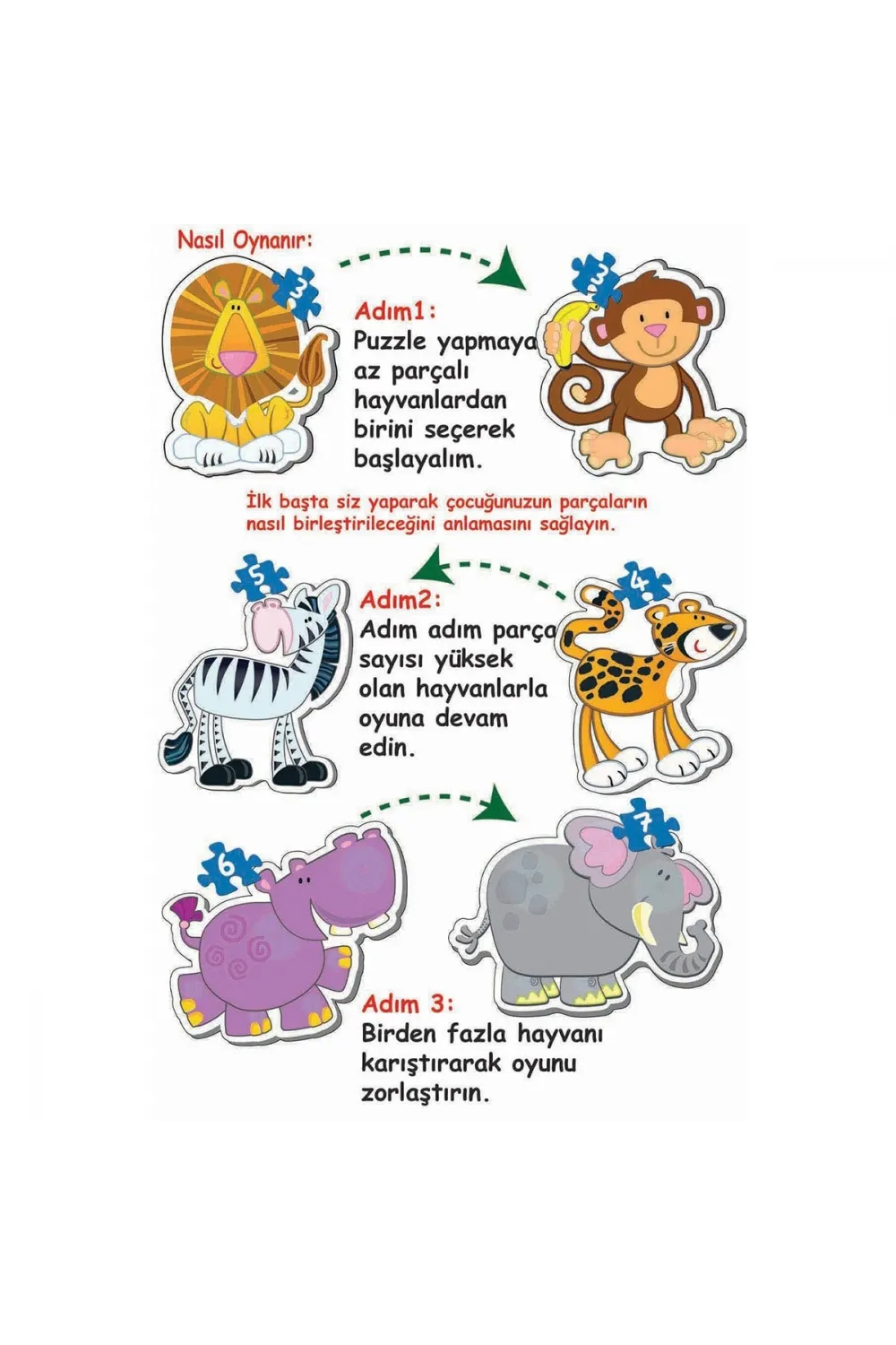 1703 BABY PUZZLE BENİM İLK HAYVANLAR PUZZLEM