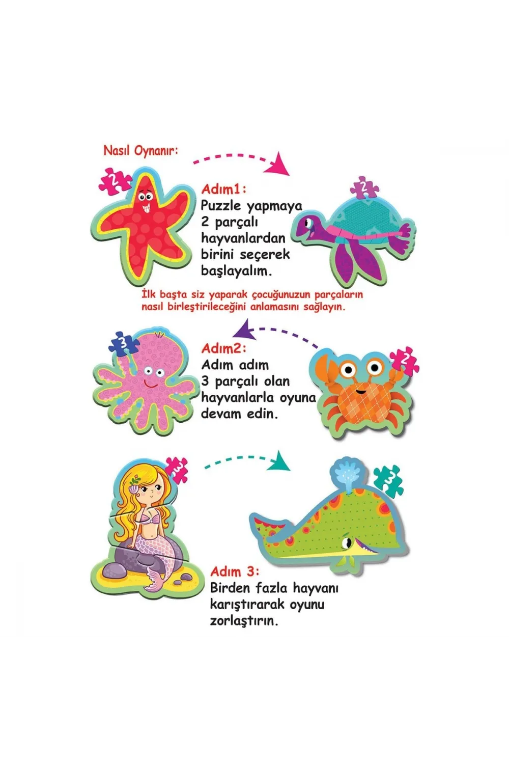1710 BABY PUZZLE BENİM İLK PUZZLEM DENİZ CANLILARI