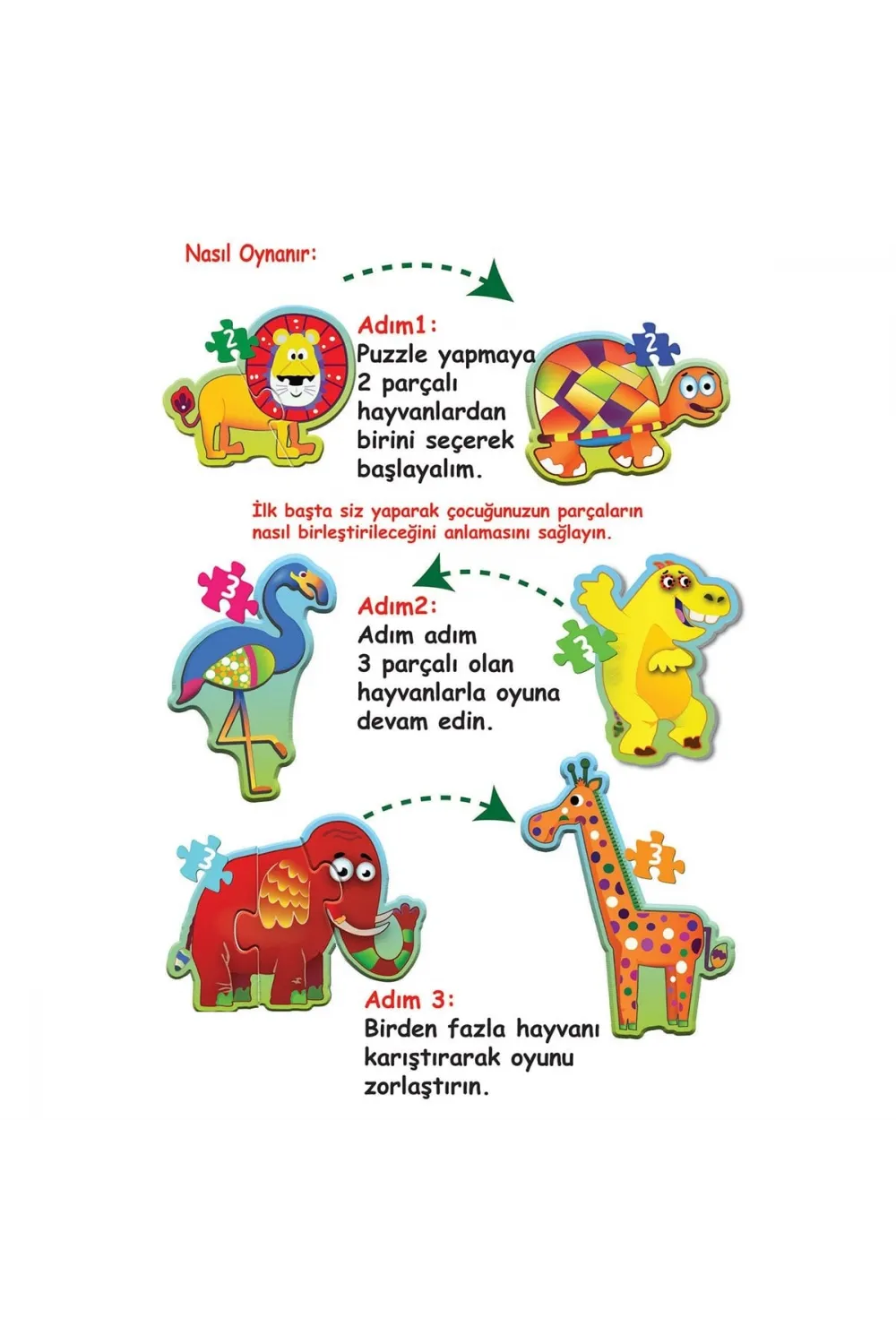 1727 BABY PUZZLE BENİM İLK PUZZLEM ORMAN HAYVANLARI