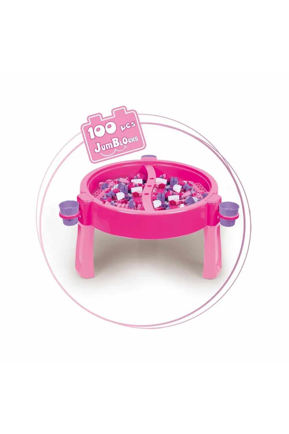 2572 UNICORN 100 PCS BLOKLU AKTIVITE MASASI MONTAJ