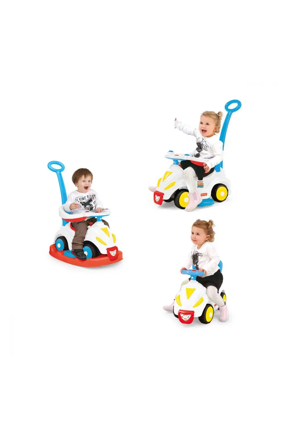 1812 Fisher Price Smile Araba 4ü 1 Arada