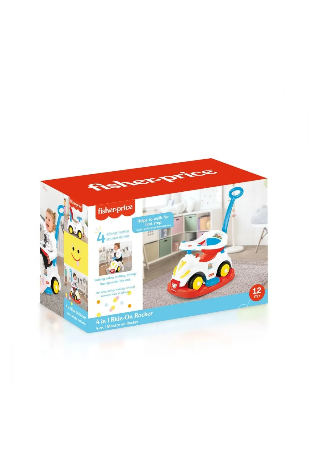 1812 Fisher Price Smile Araba 4ü 1 Arada