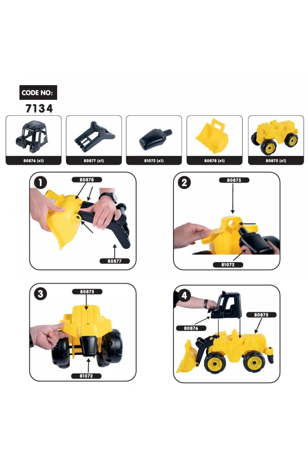 7134 Dev Dozer -Dolu Oyuncak