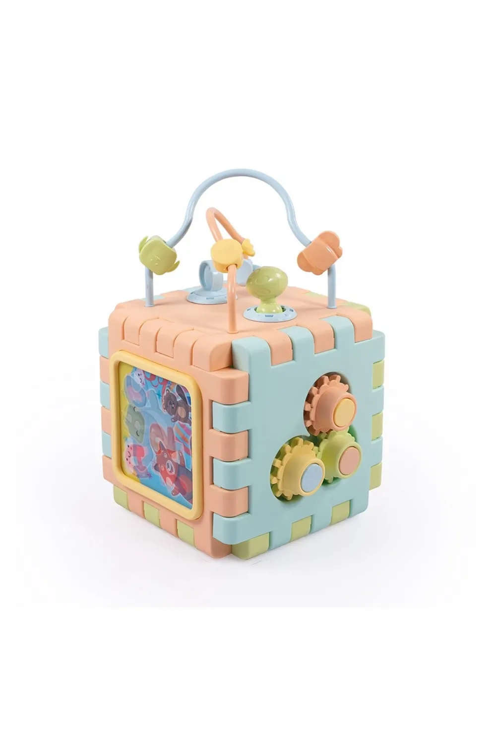 5192 Eğitici Küp ve Puzzle 2IN1 -Dolu Oyuncak