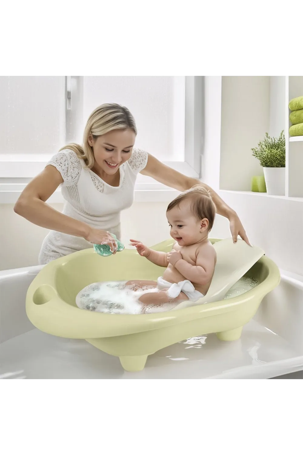 7269 HIPPO BEBEK YIKAMA KÜVETİ VE DESTEĞİ ECO YEŞİL