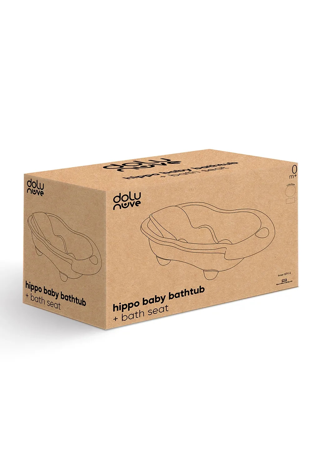 7270 HİPPO OYUNCAK BEBEK YIKAMA KÜVETİ VE DESTEĞİ STONE GRİ