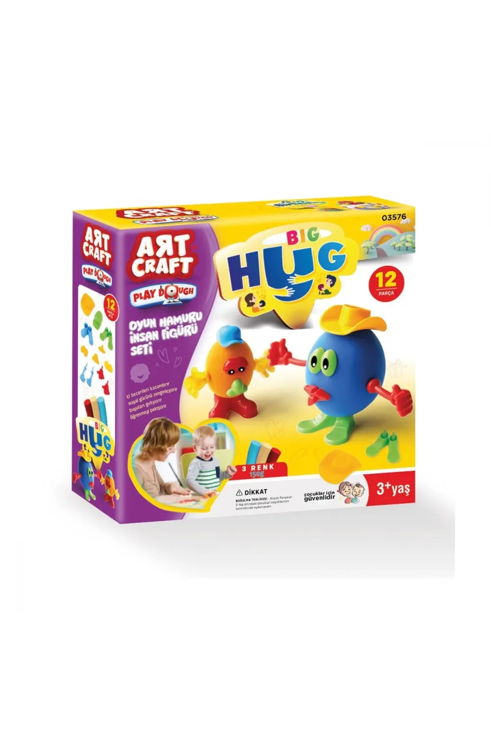 03576 İNSAN FİGÜRÜ SETİ OYUN HAMURU 150 GR.