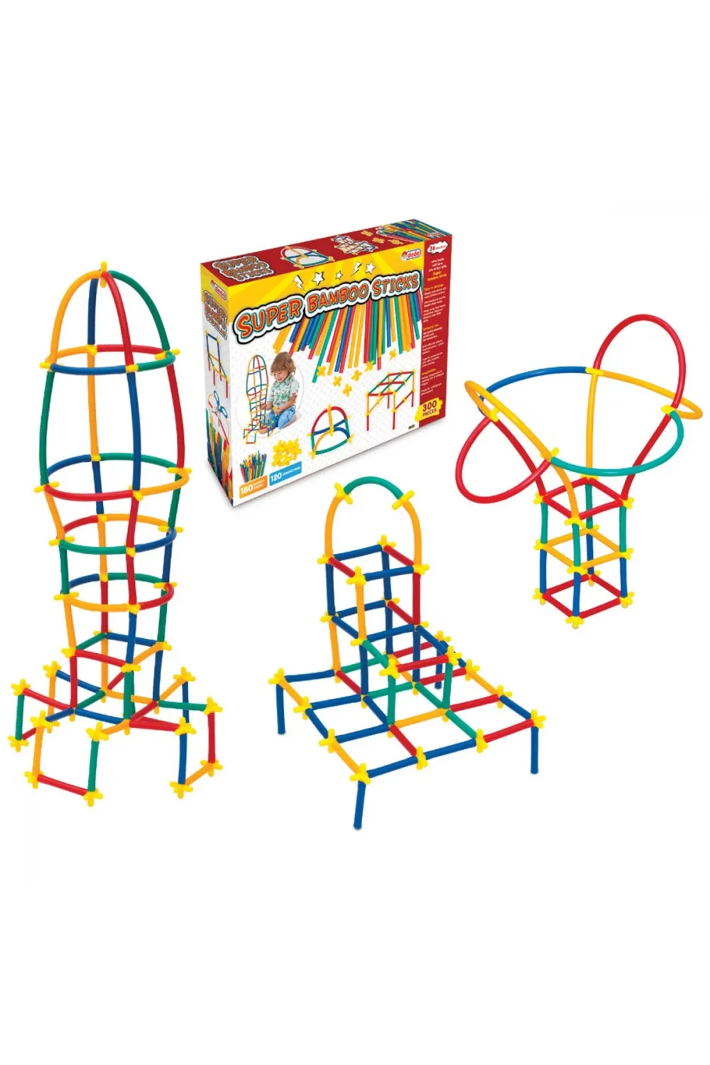 03462 Dede, Süper Bambu Çubuklar - 300 Parça / +3 yaş