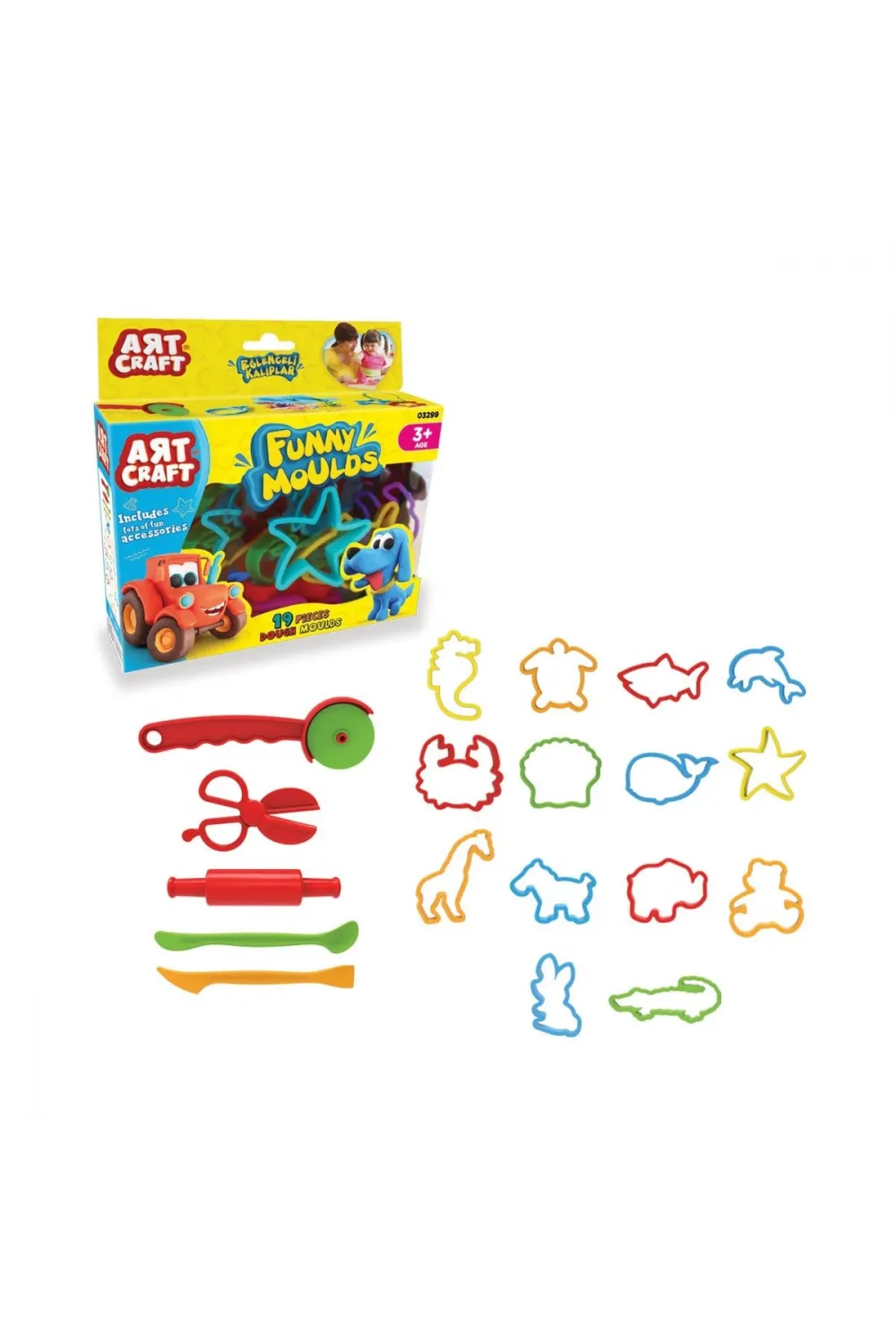03299 Art Craft 19 parça EĞLENCELİ KALIPLAR