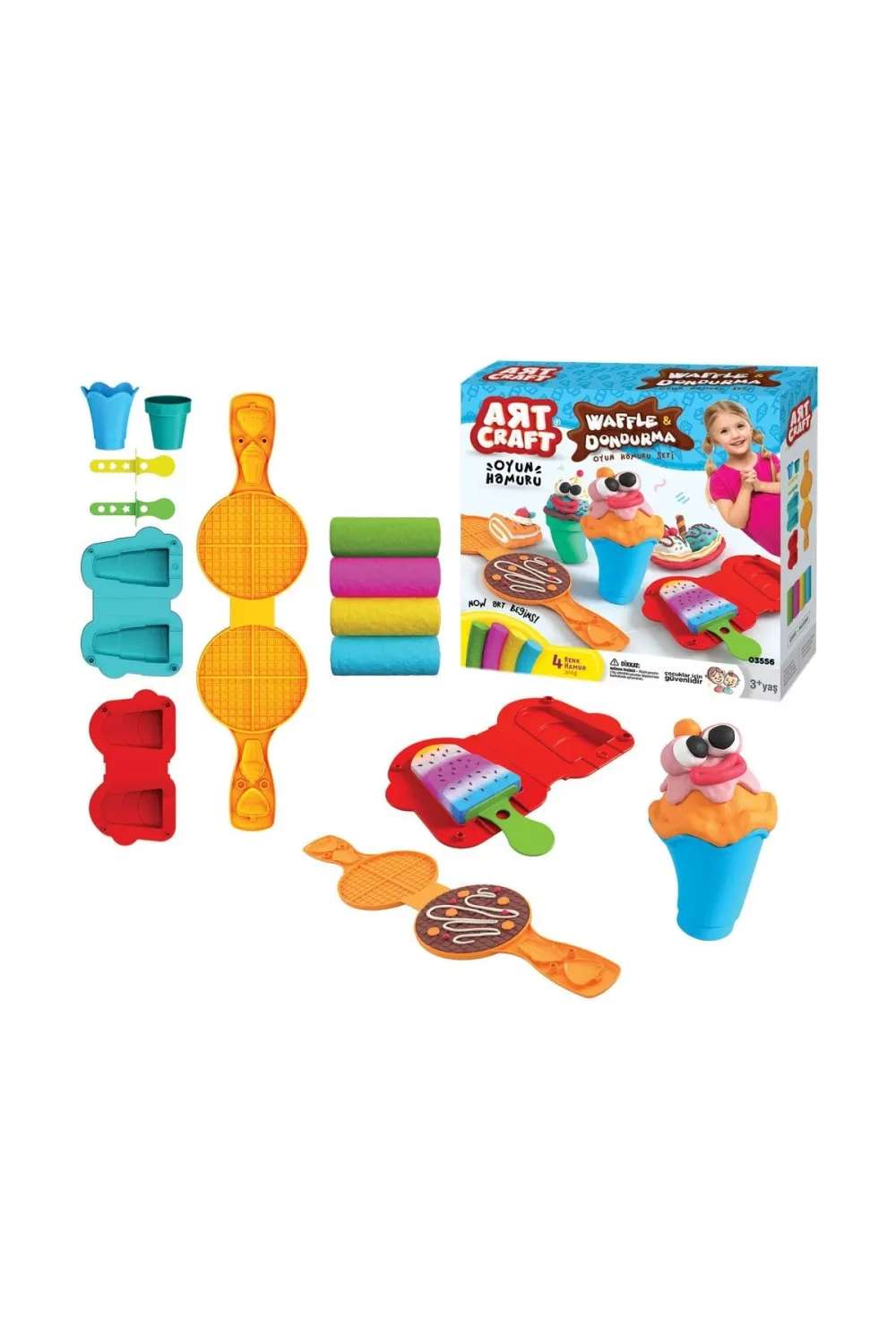 03556 WAFFLE-DONDURMA HAMUR SET 200GR
