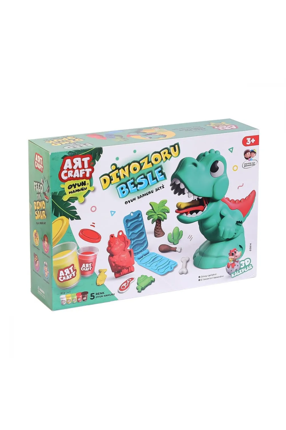 03814 Dinozoru Besle Oyun Hamur Seti 280 Gr