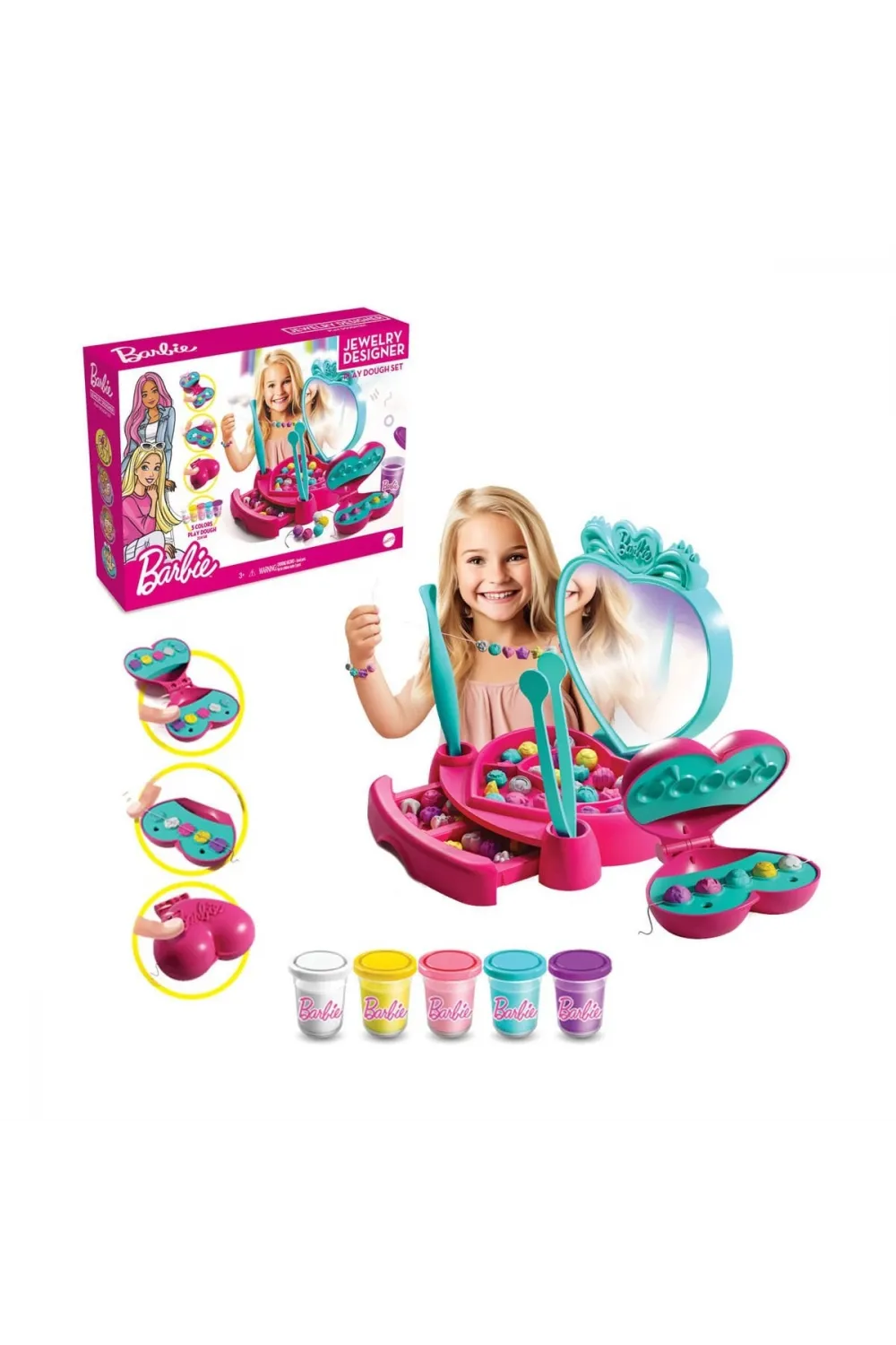 03926 BARBİE TAKI TASARLA HAMUR SET