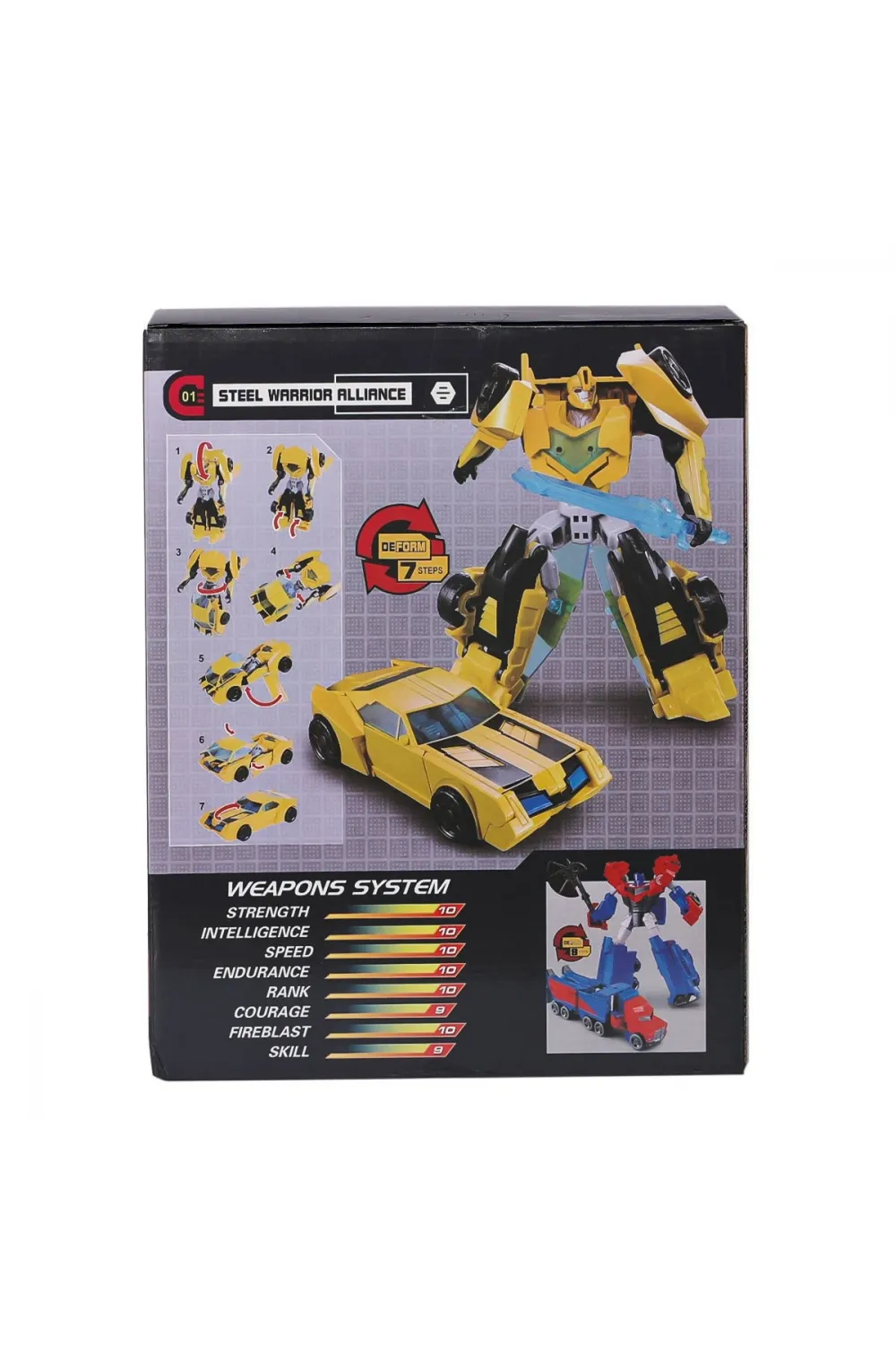 LJ1651 Metal Gövdeli Dönüşebilen Robot -Gepettoys