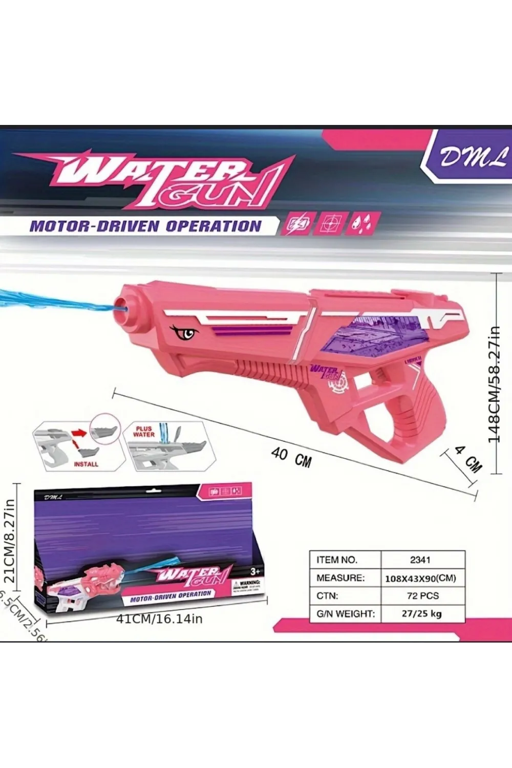 2303 Elektrikli Su Tabancası -Gepettoys