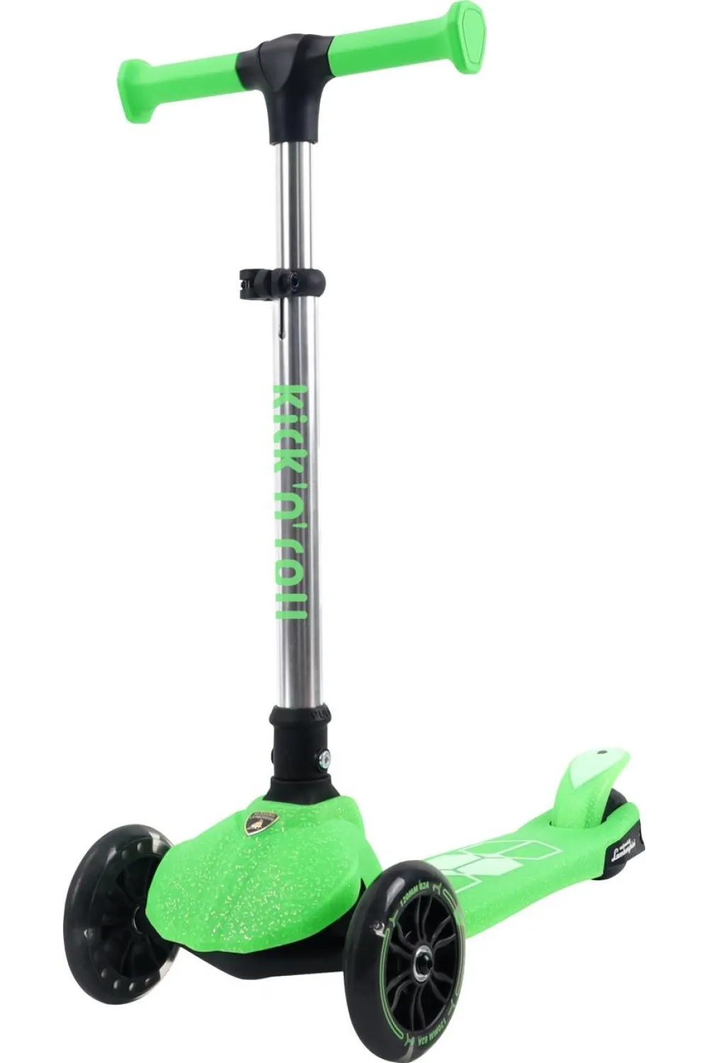 L5JELLY-G LAMBORGHİNİ LİSANSLI PARILTI IŞIKLI SCOOTER YEŞİL