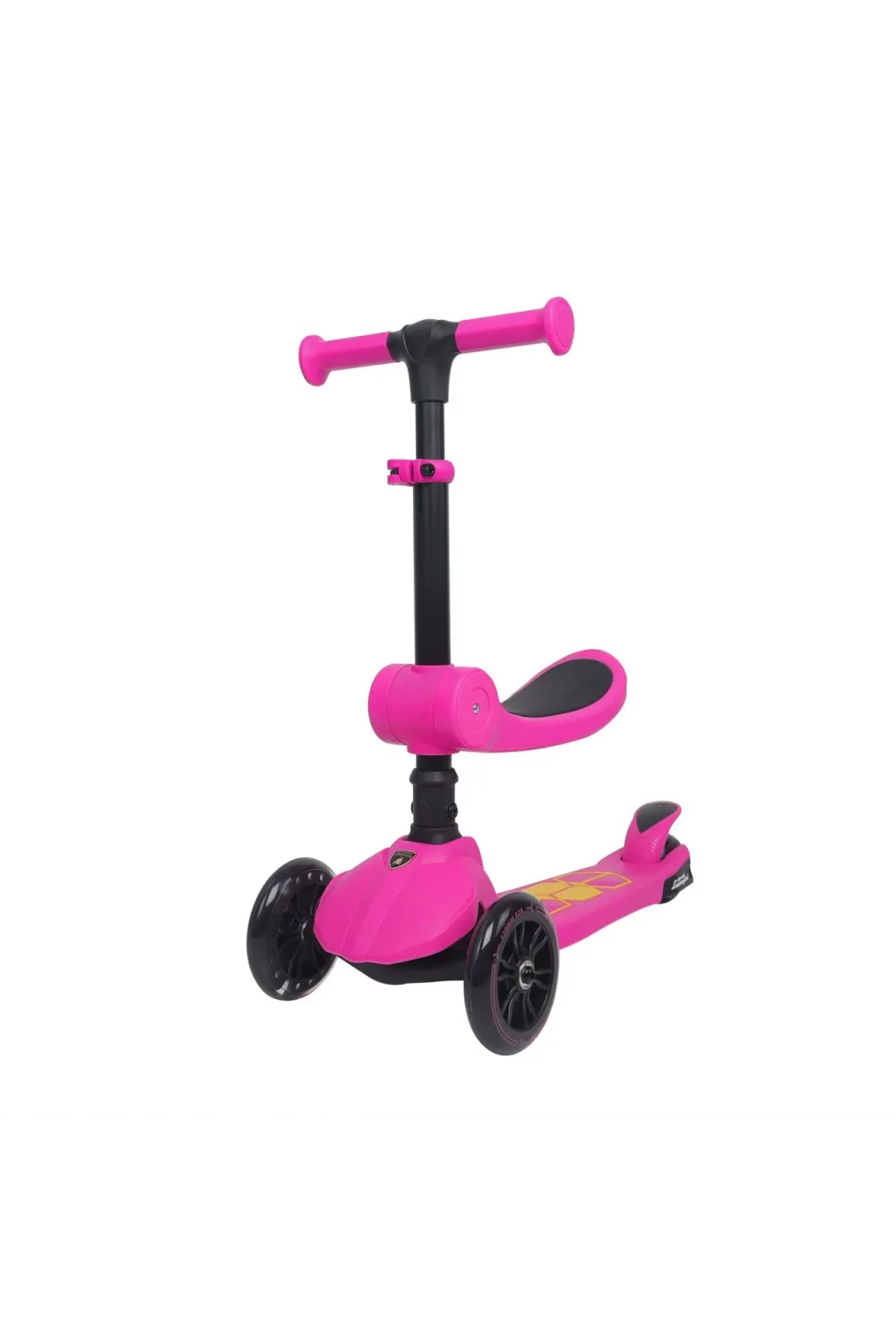 L52IN1-P LAMBORGHİNİ LİSANSLI KATLANIR OTURAKLI IŞIKLI SCOOTER PEMBE