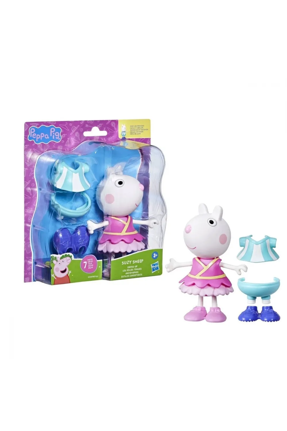 F8859 Peppa Pig ve Ailesi Kıyafetli Figür Seti +3 yaş