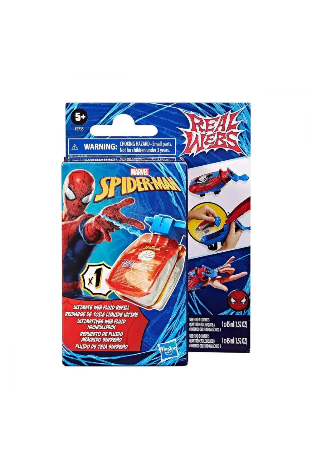 F8735 Spider-Man Ağ Ve Su Fırlatıcı Yedek Paket +3 yaş